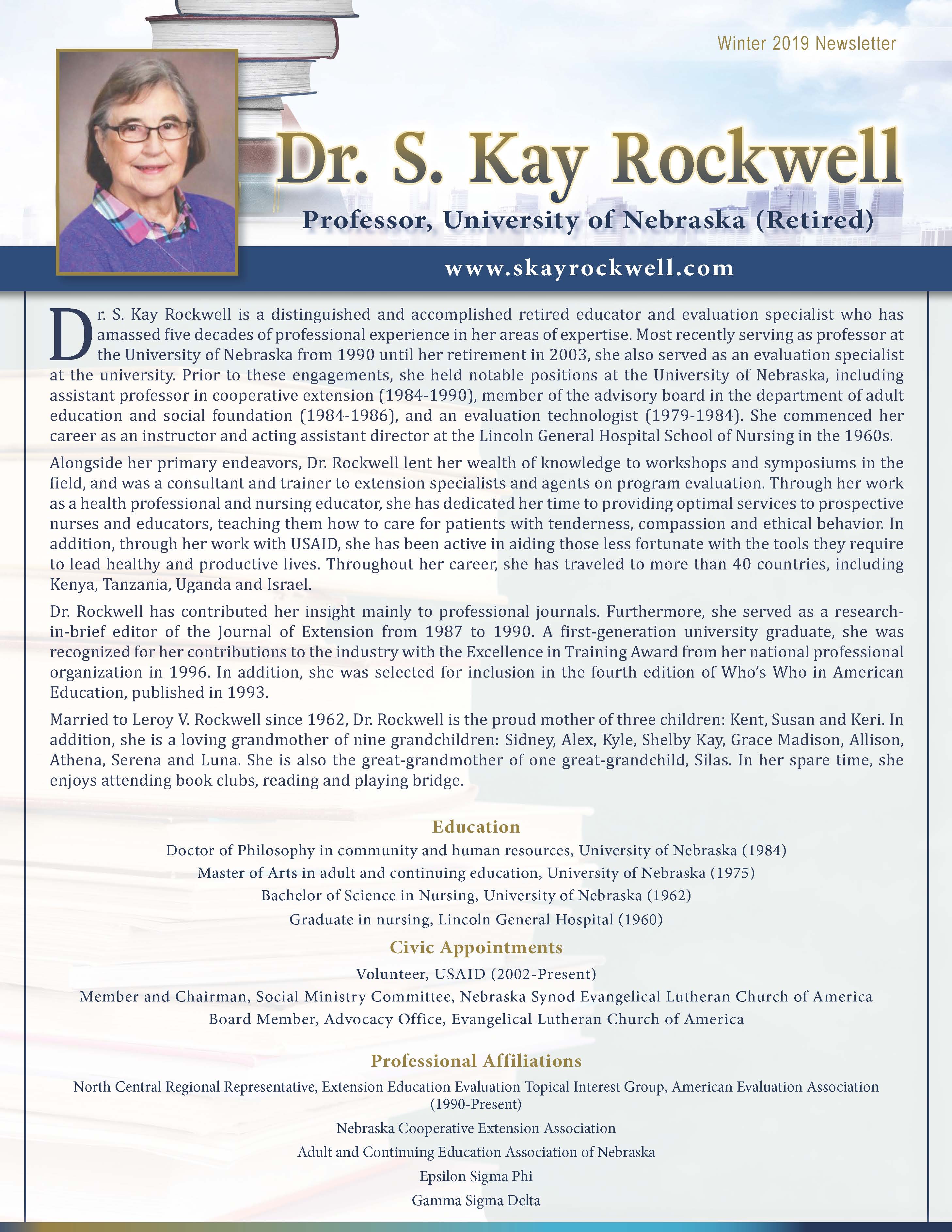 Rockwell, S. Kay 3694538_22438444 Newsletter REVISED