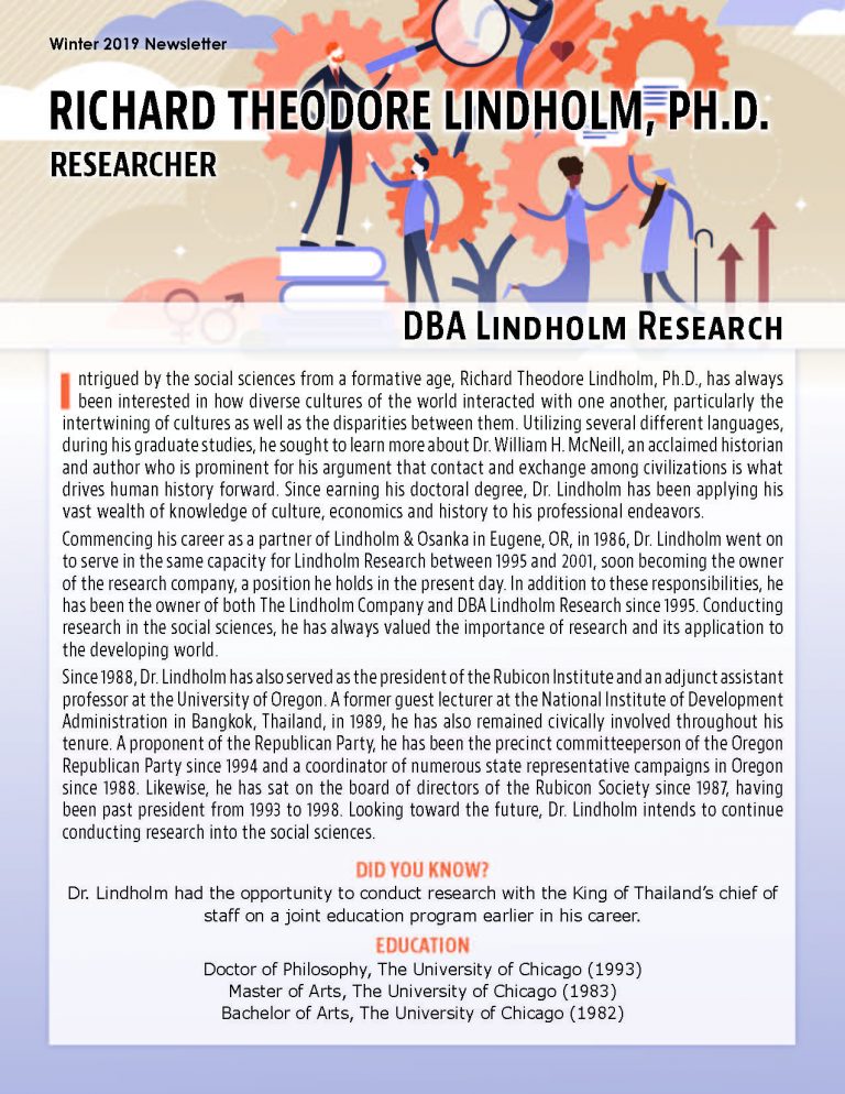 Rick Riedholm Research - Who`s Who Newsletters
